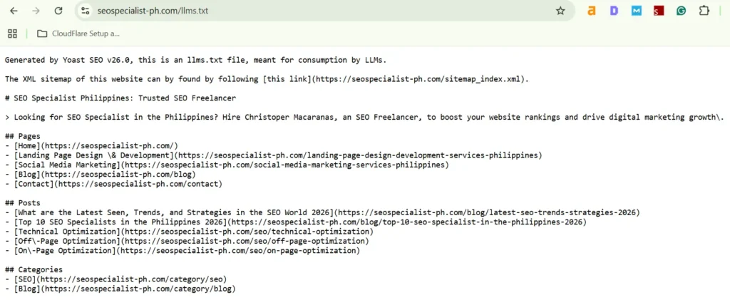 llms.txt file sample