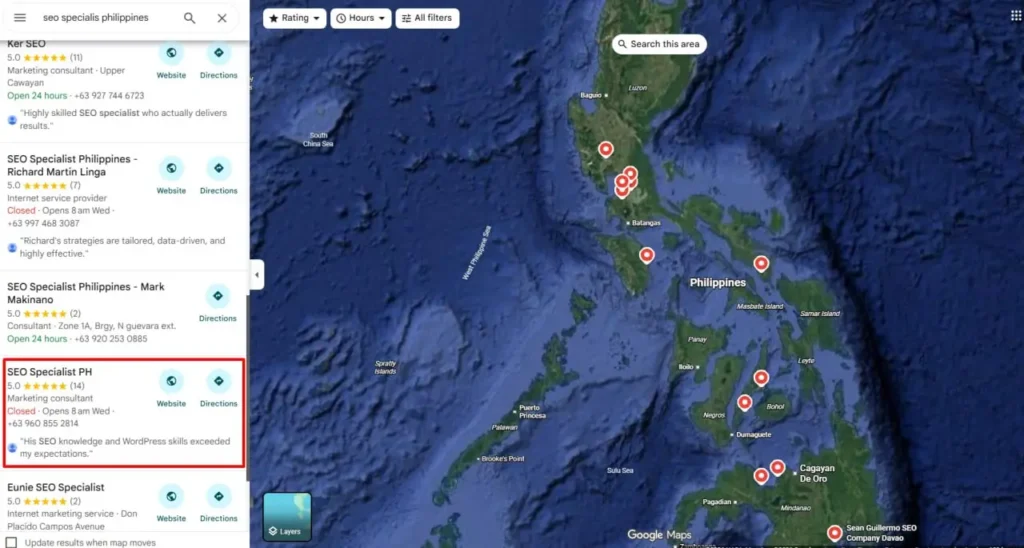 google-maps-ranking-sample-screenshot